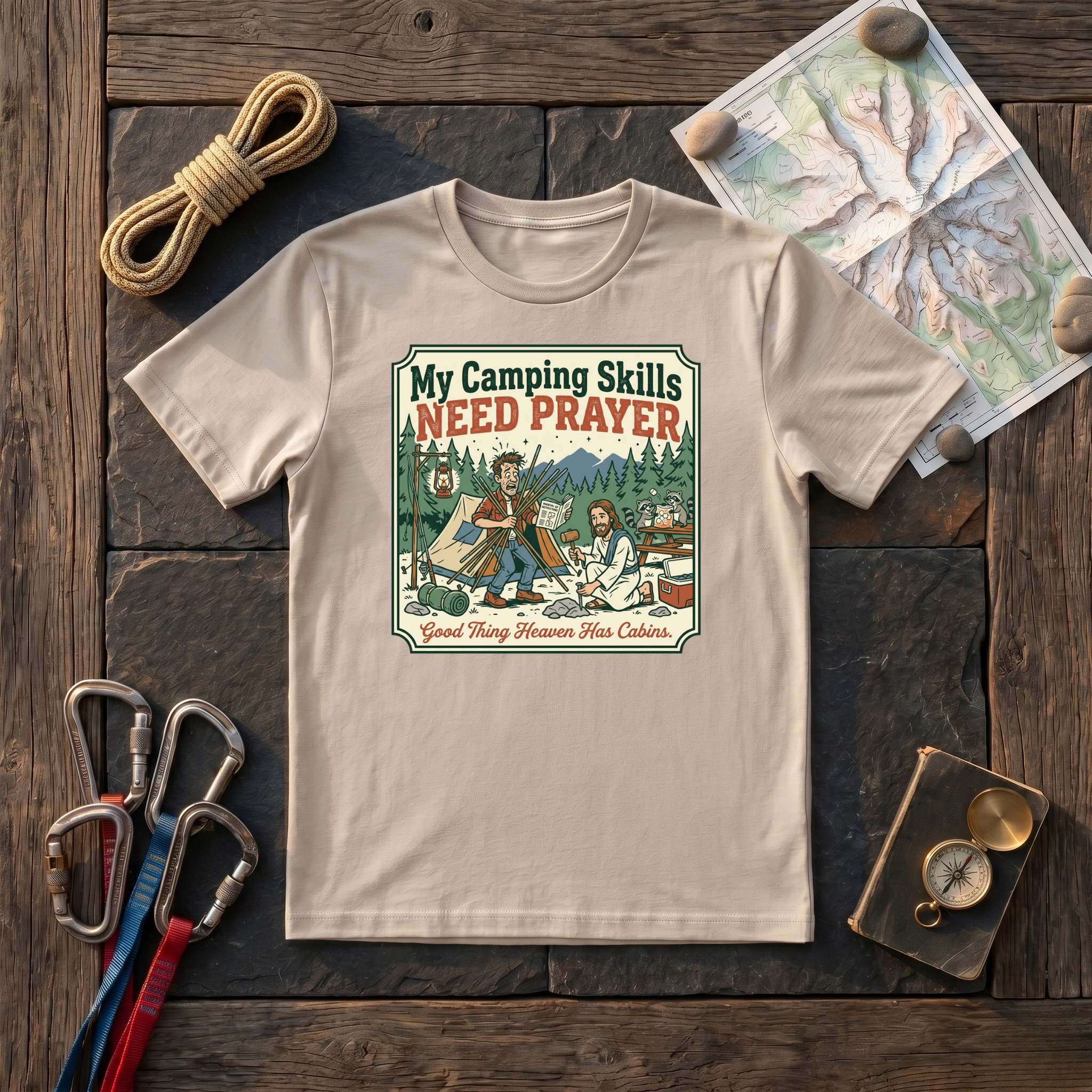 My Camping Skills Need Prayer T-Shirt