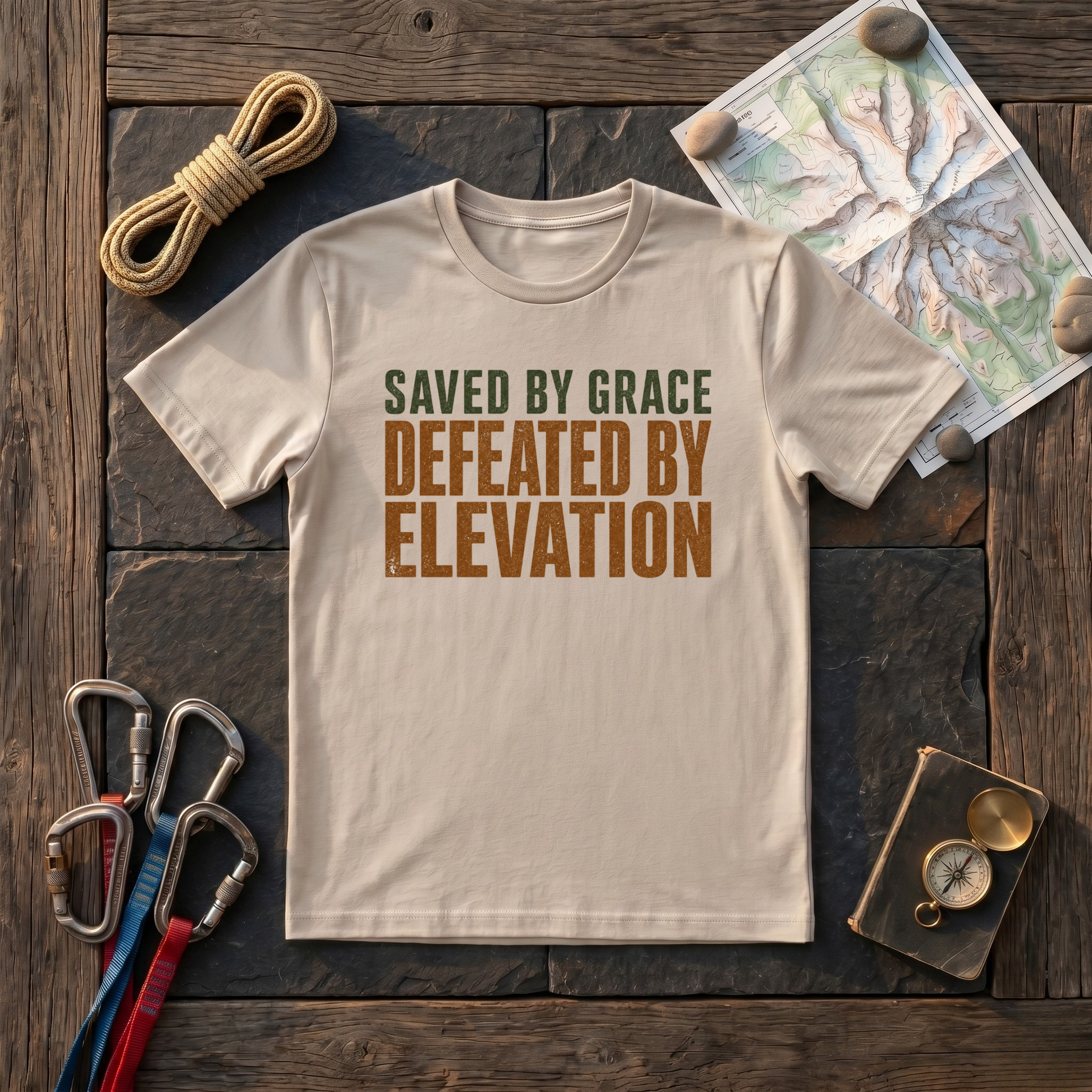 Saved By Grace, Defeated By Elevation T-Shirt