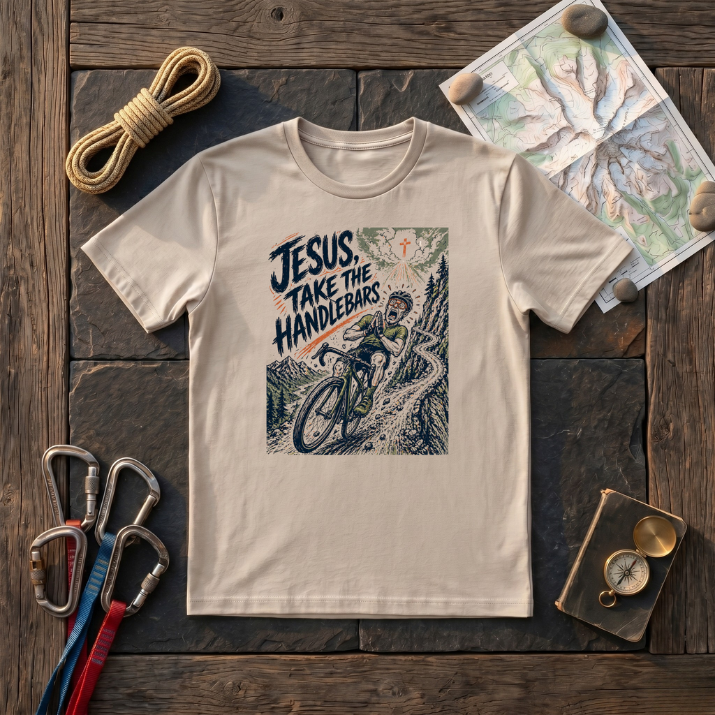 Jesus Take The Handlebars T-Shirt