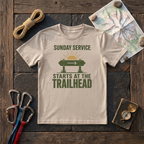 Sunday Service Starts At The Trailhead T-Shirt