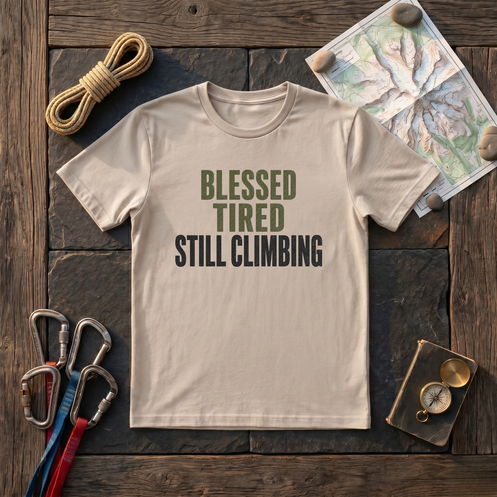 Blessed, Tired, Still Climbing T-Shirt
