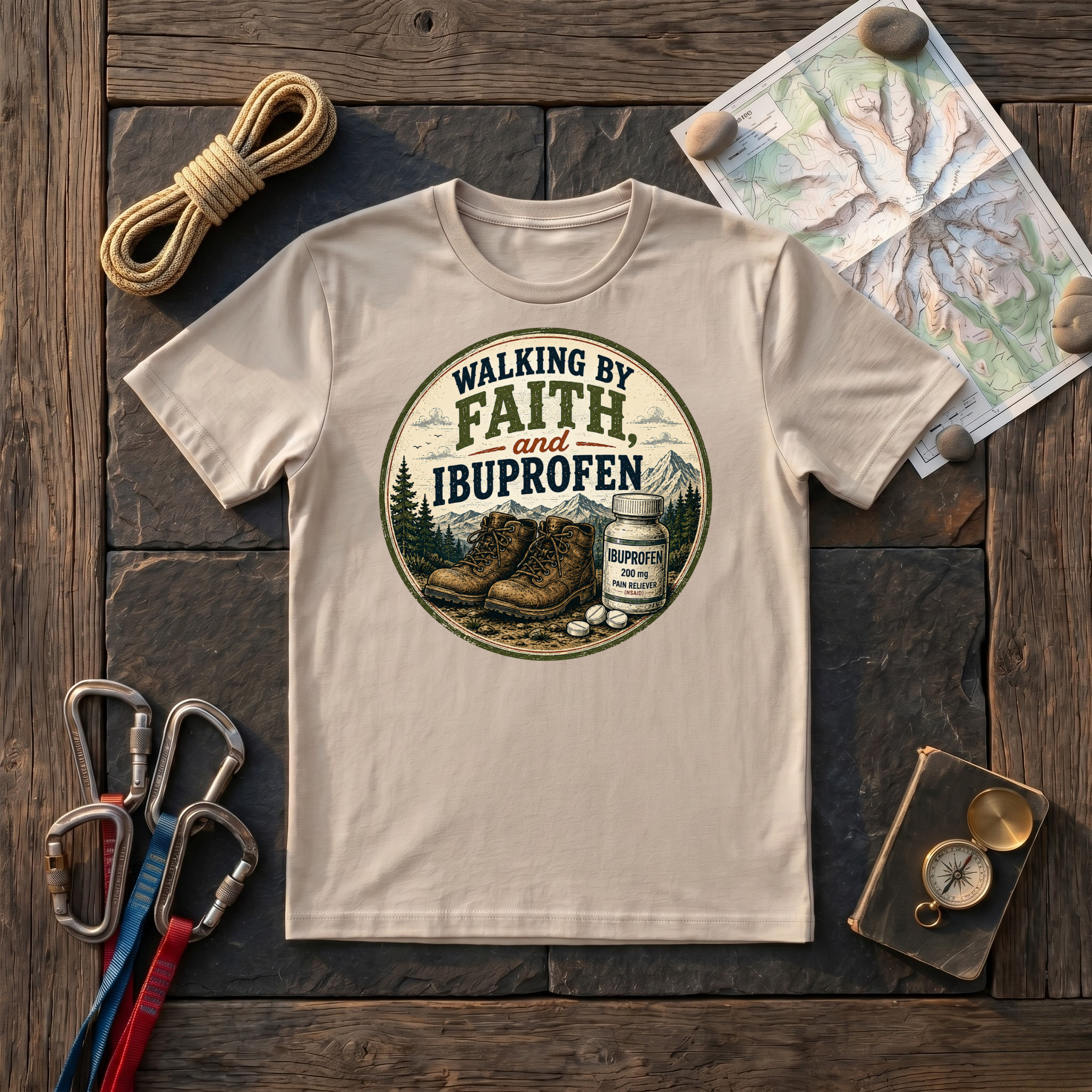 Walking By Faith, And Ibuprofen T-Shirt