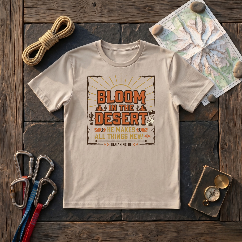 Bloom In The Desert, He Makes All Things New Isaiah 43:19 T-Shirt