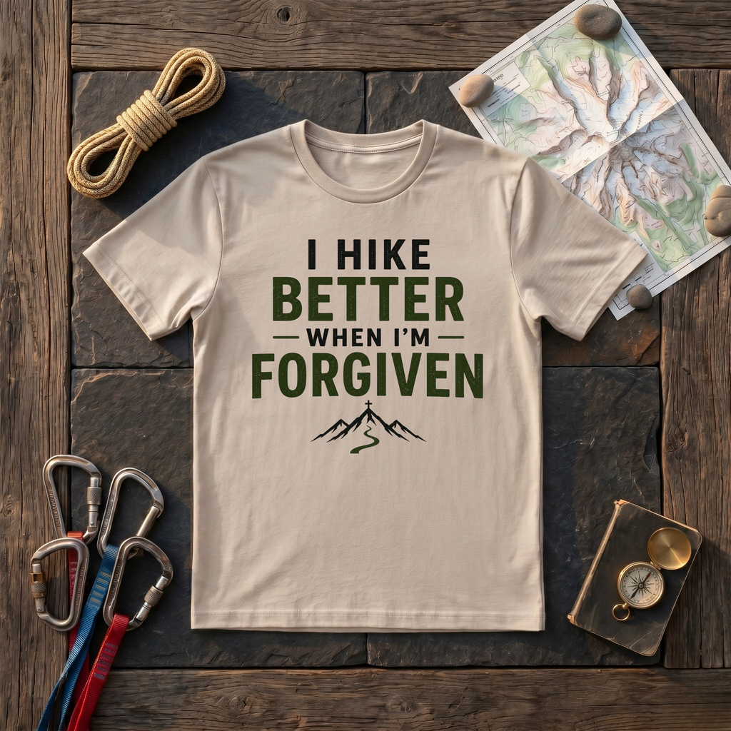 I Hike Better With I'm Forgiven T-Shirt