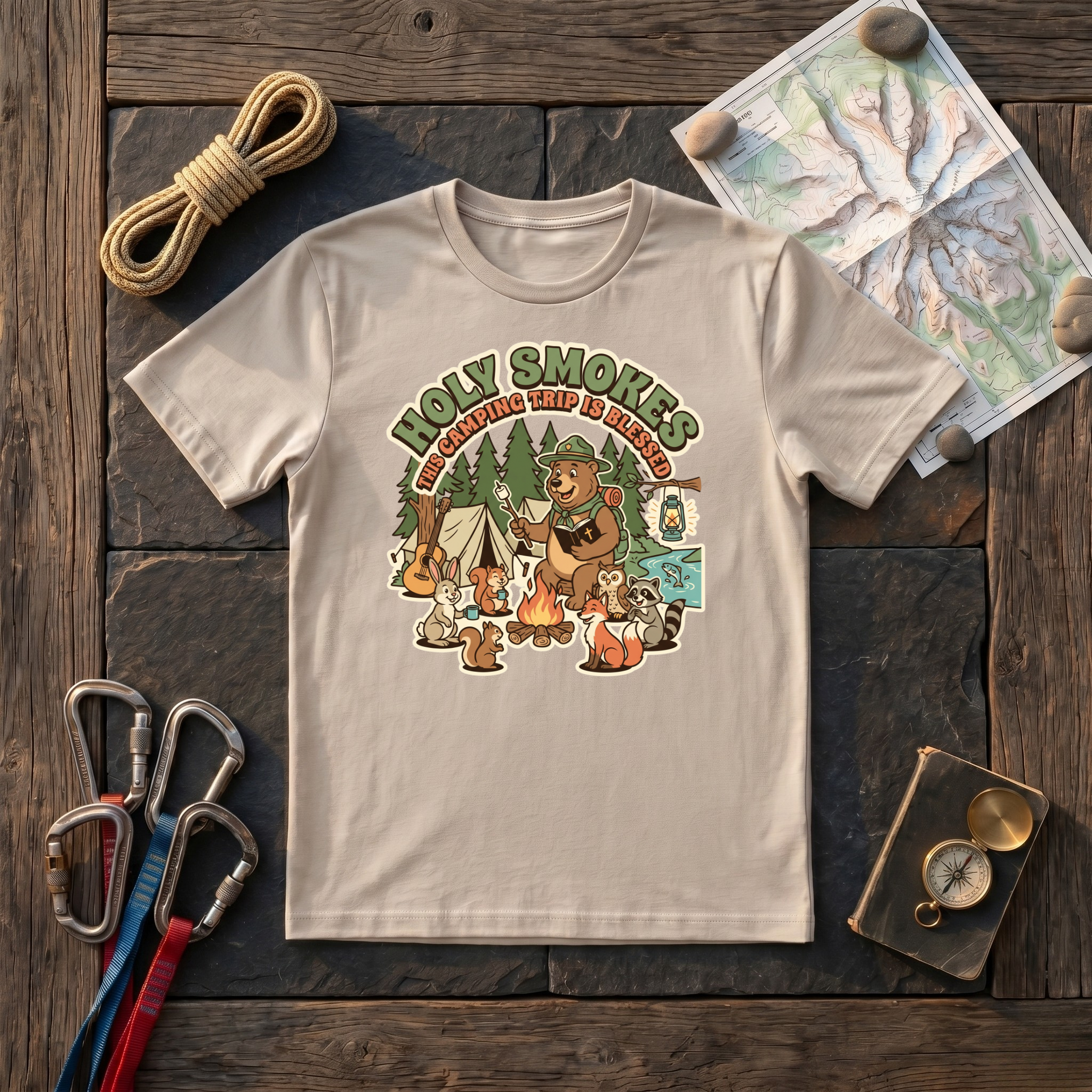 Holy Smokes This Camping Trip Is Blessed T-Shirt