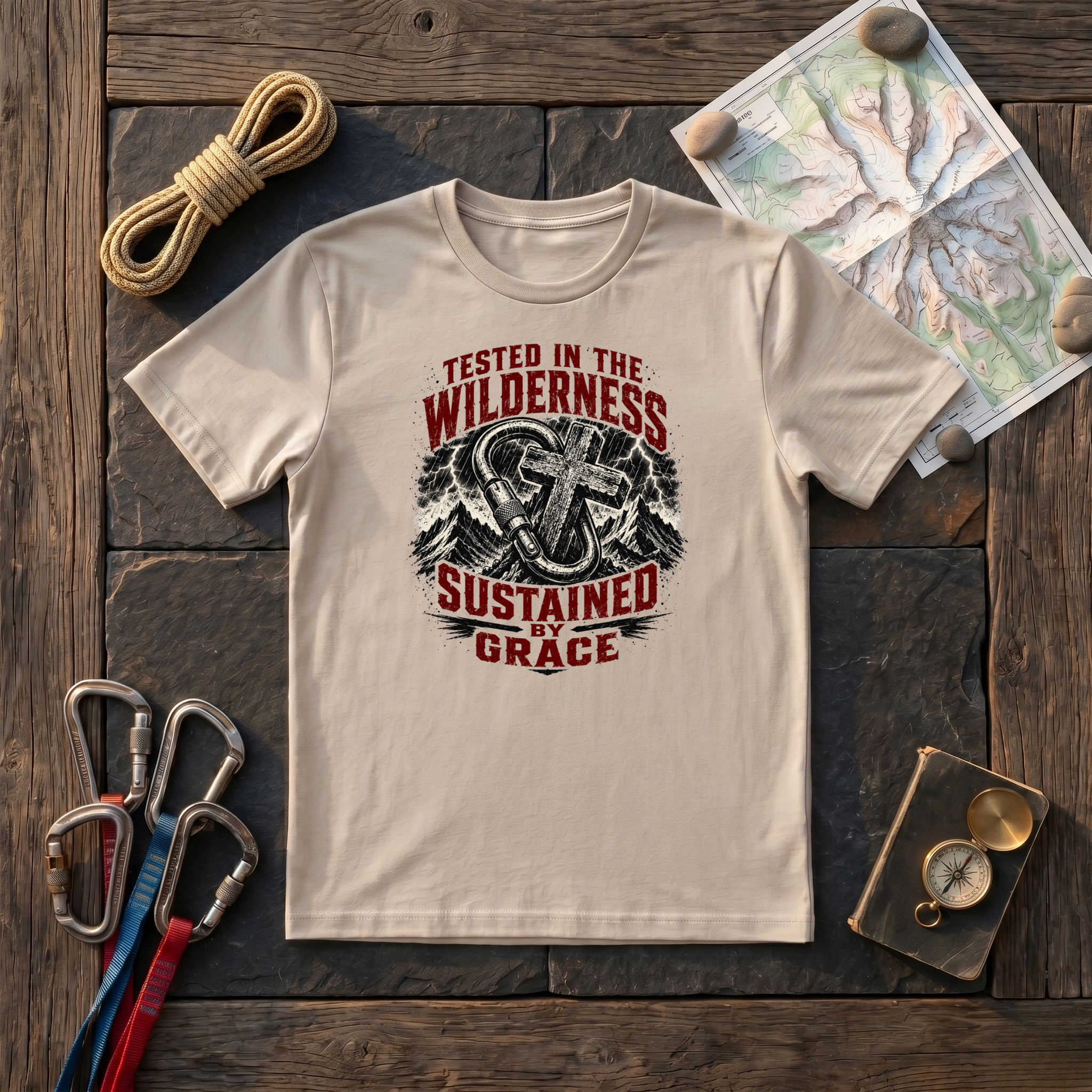 Tested In The Wilderness, Sustained By Grace T-Shirt