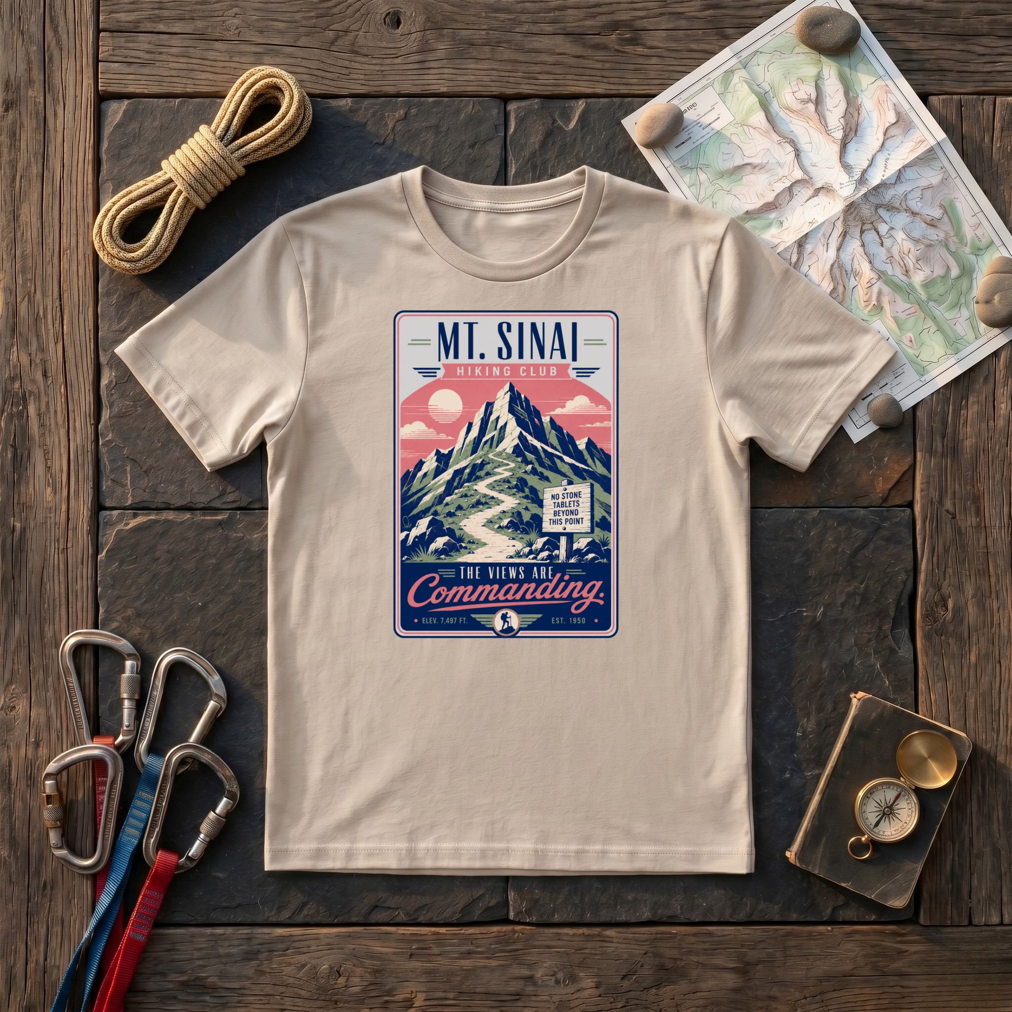 Mt Sinai Hiking Club The Views Are Commanding T-Shirt