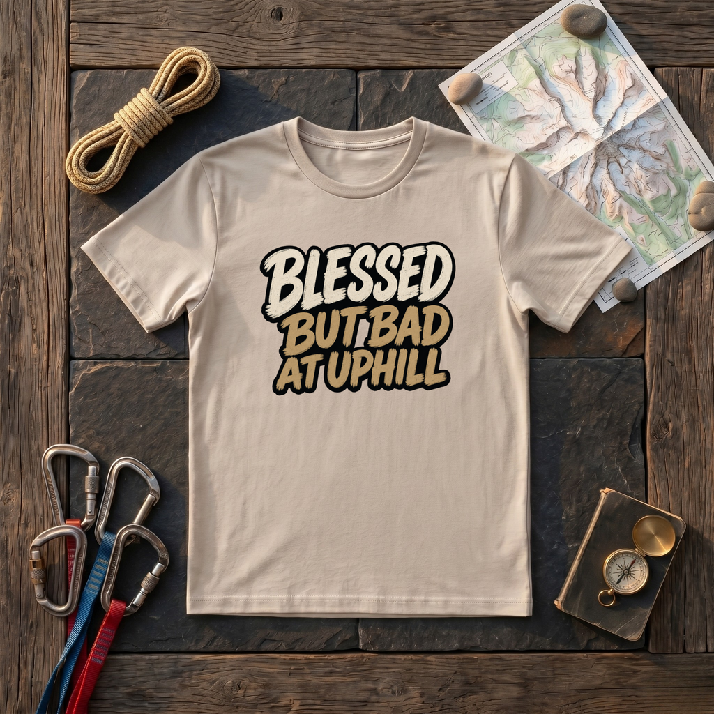 Blessed But Bad At Uphill T-Shirt