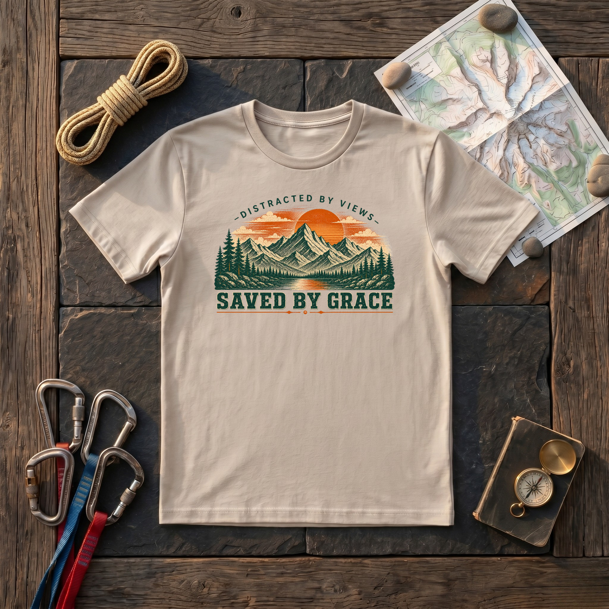 Saved By Grace Distracted By Views T-Shirt