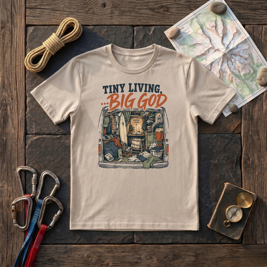 Tiny Living, Big God T-Shirt