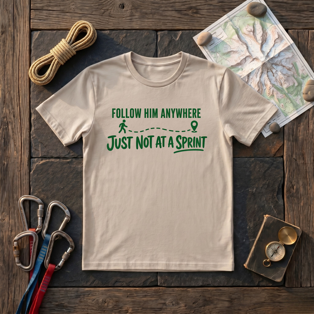 Follow Him Anywhere Just Not At A Sprint T-Shirt