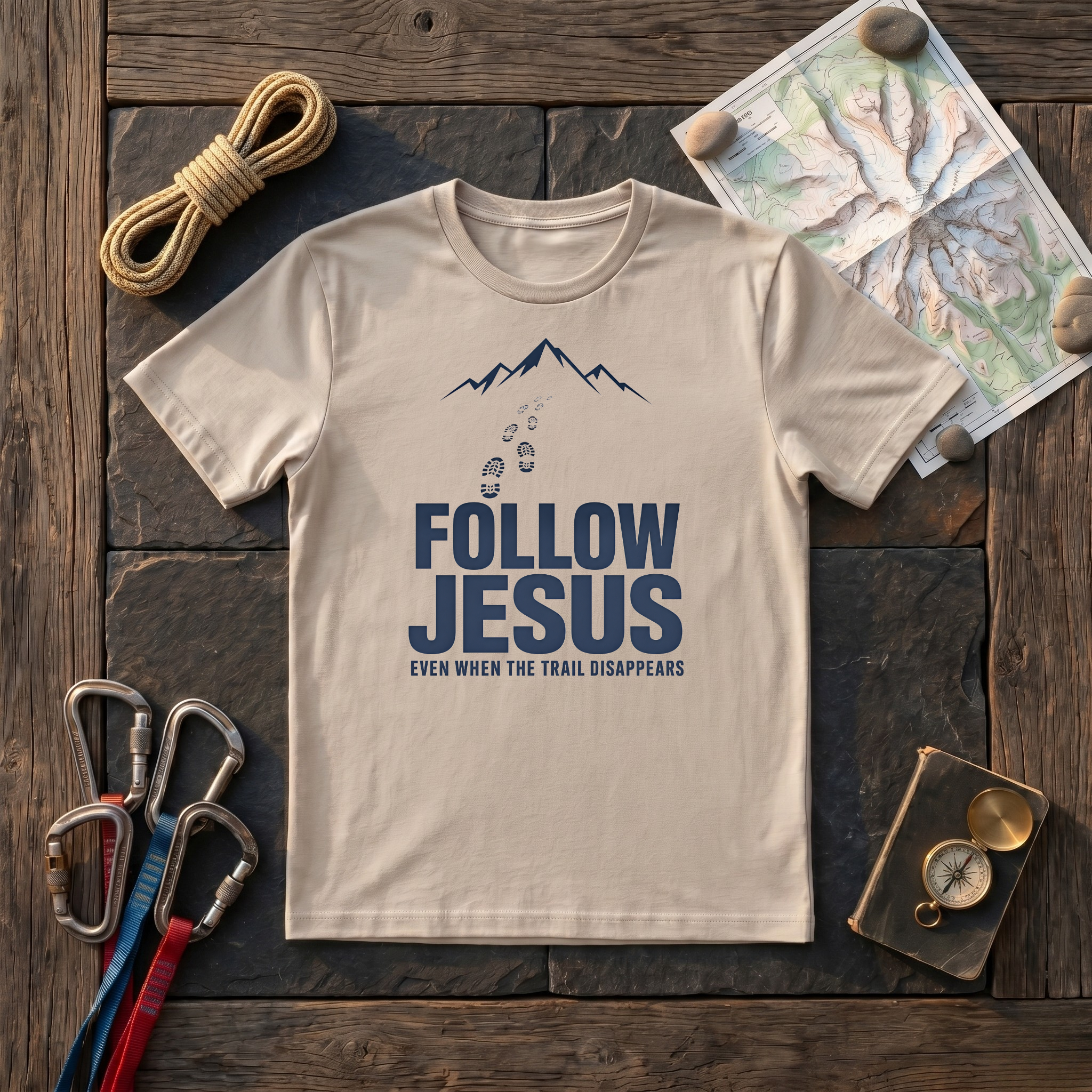 Follow Jesus Even When The Trail Disappears T-Shirt