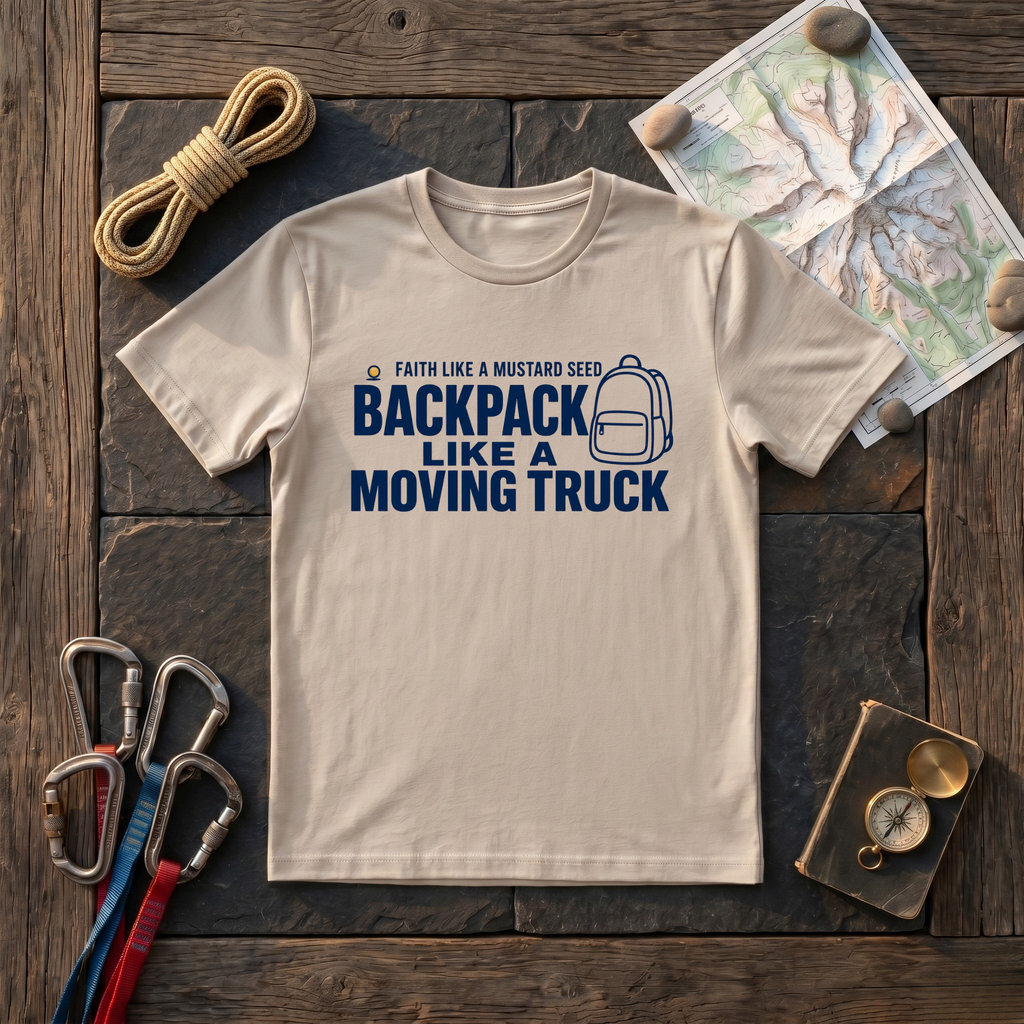 Faith Like A Mustard Seed Backpack Like A Moving Truck T-Shirt
