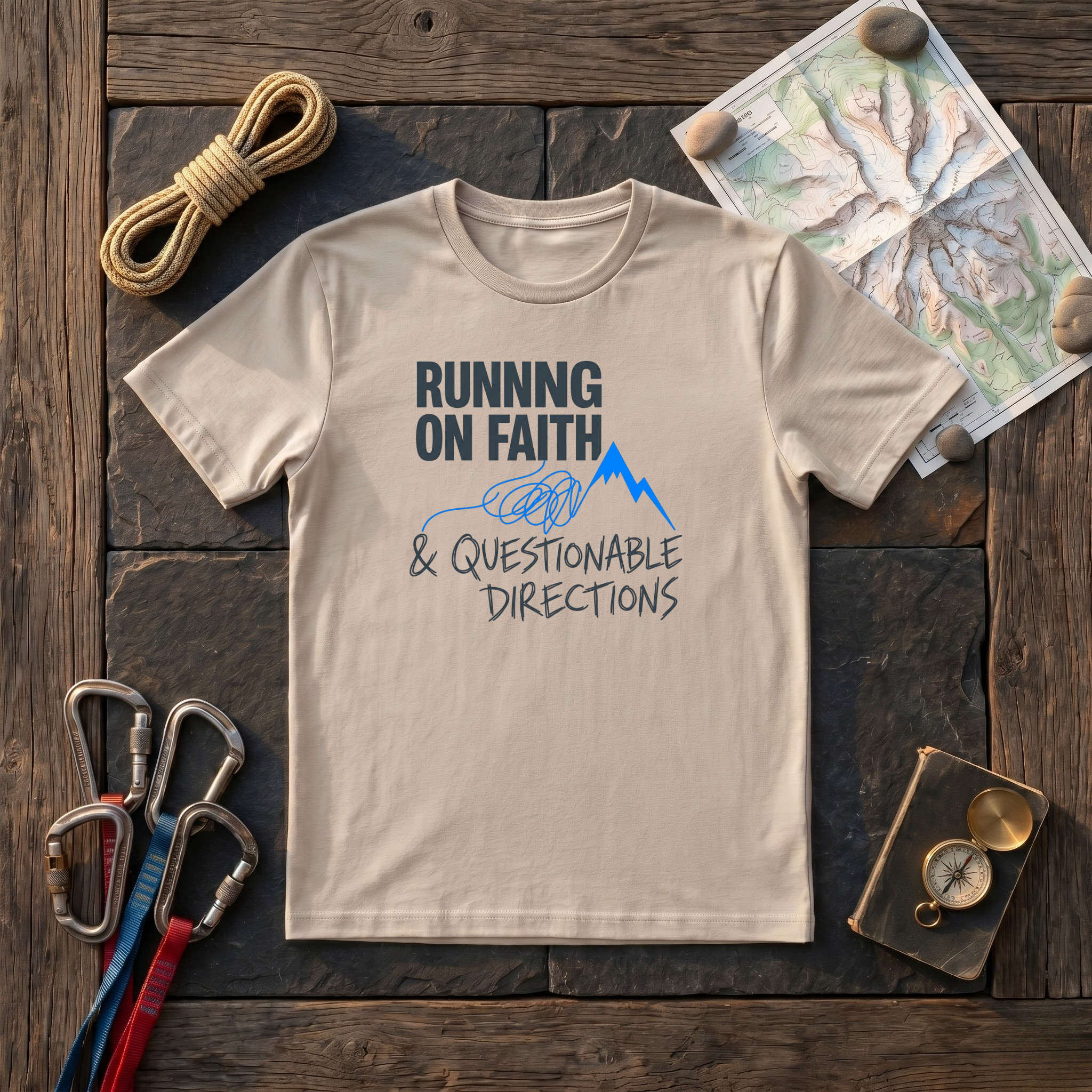 Running On Faith & Questionable Directions T-Shirt