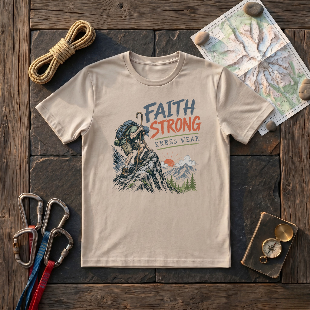Faith Strong Knees Weak T-Shirt