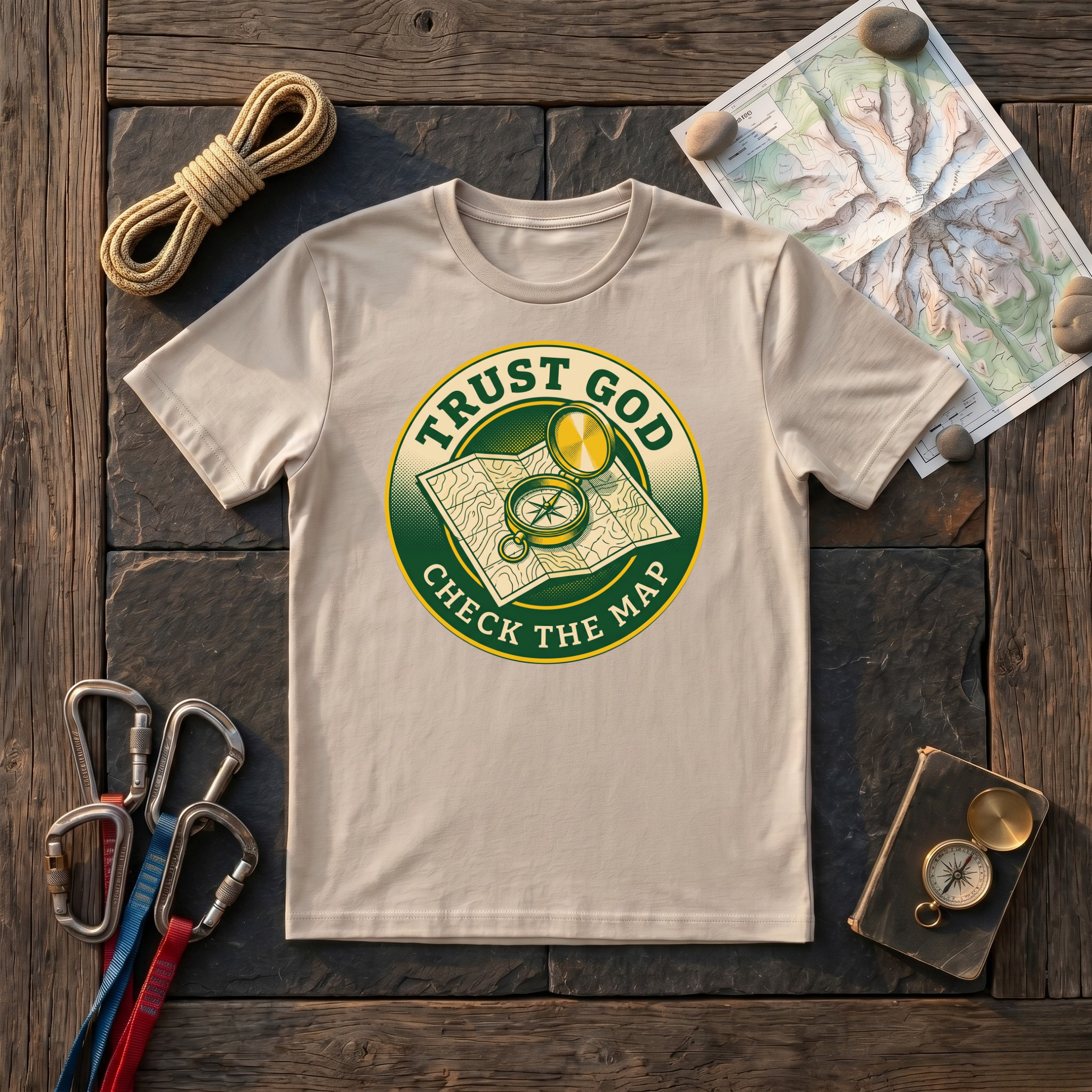 Trust God Check The Map T-Shirt