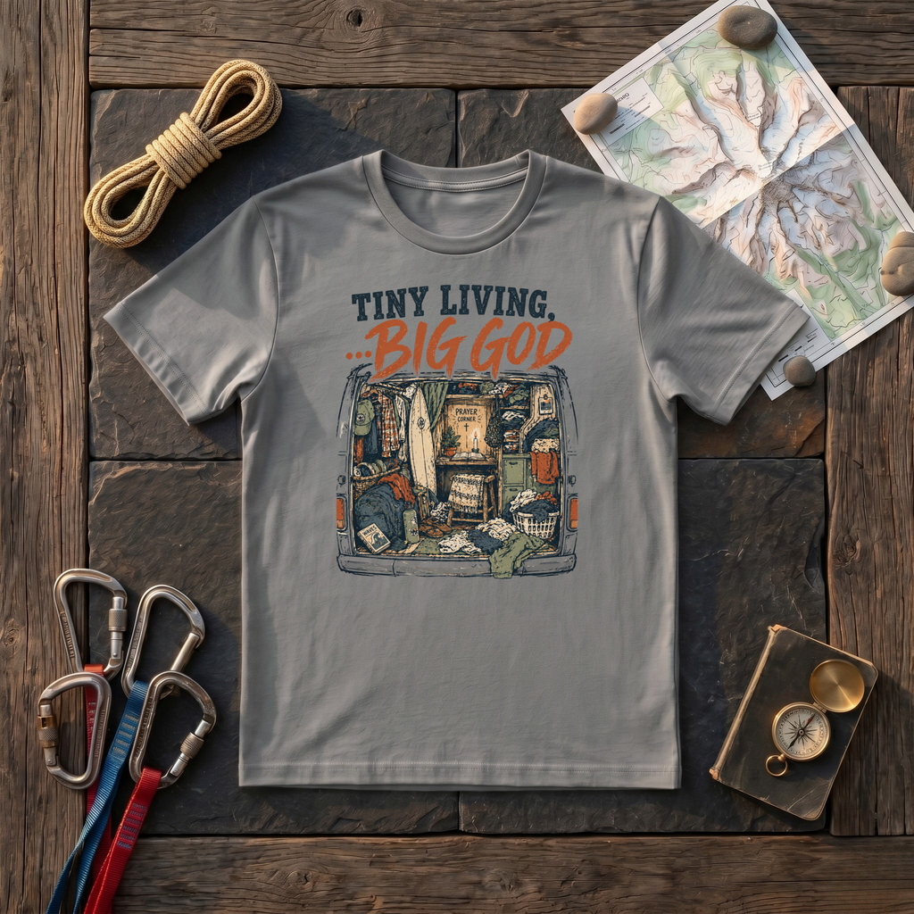 Tiny Living, Big God T-Shirt