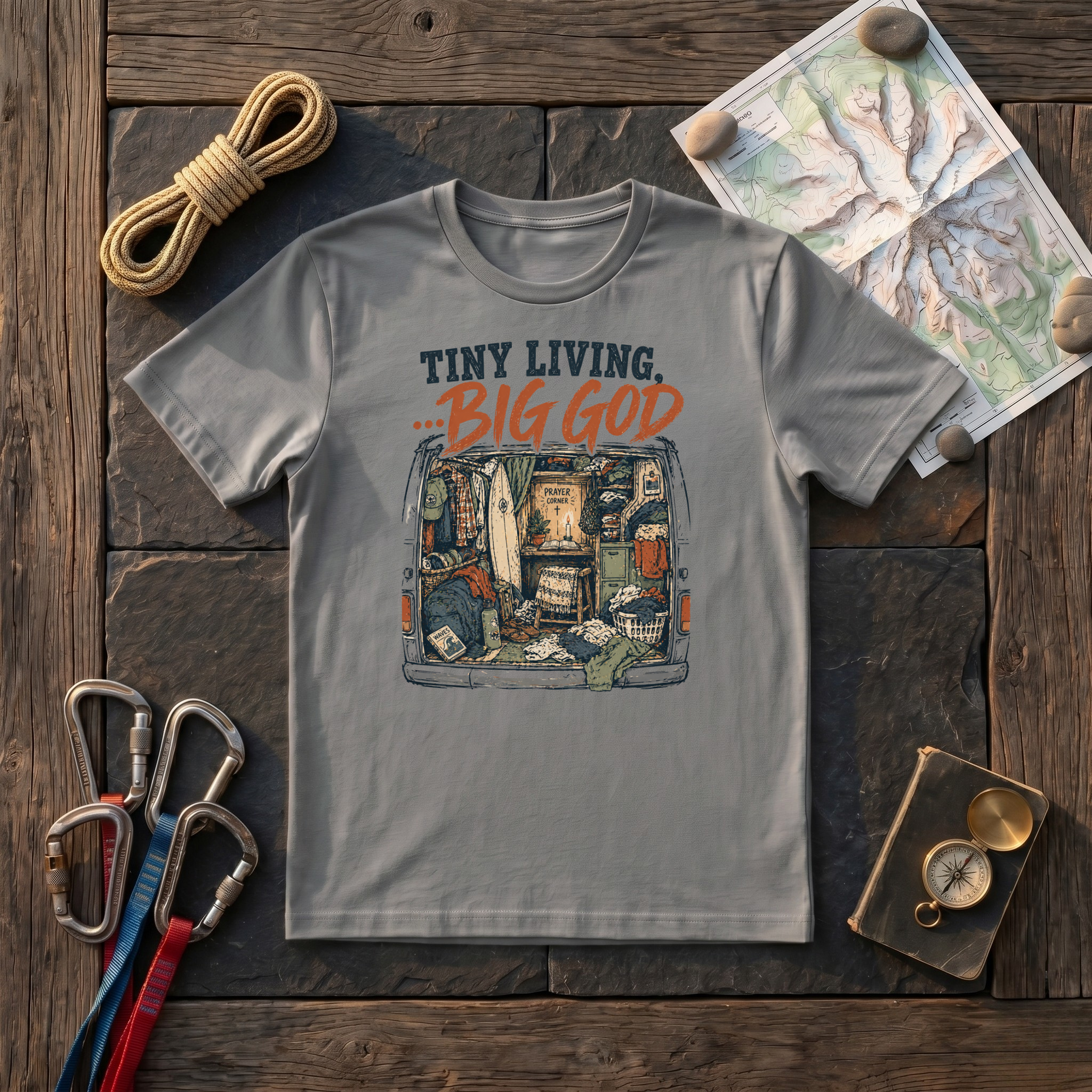 Tiny Living, Big God T-Shirt