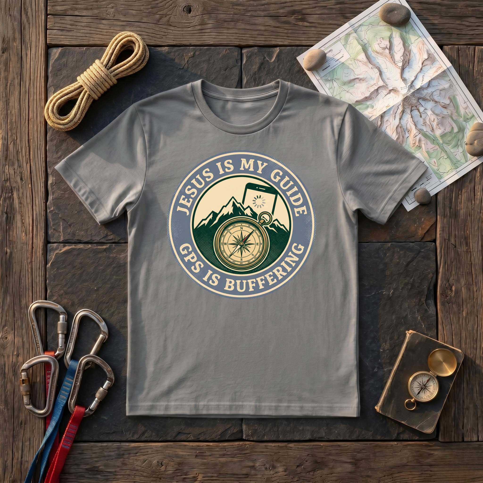Jesus Is My Guide GPS Is Buffering T-Shirt