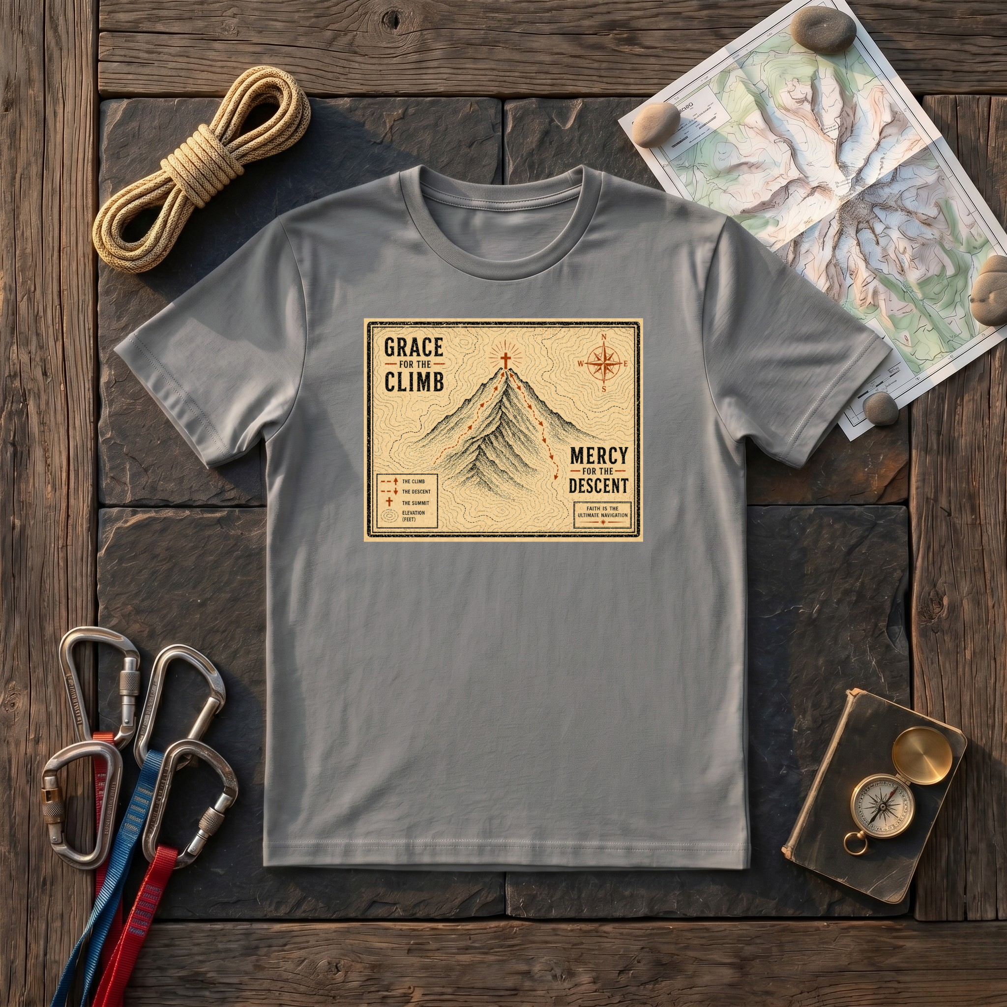 Grace For the Climb, Mercy For the Descent T-Shirt