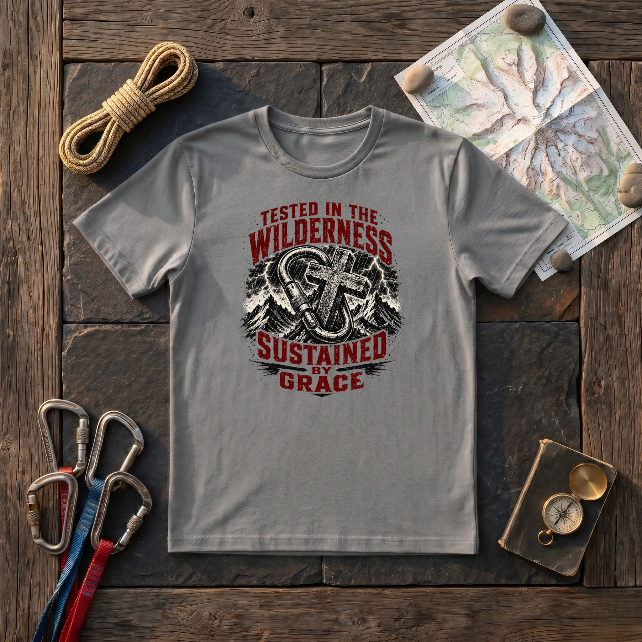 Tested In The Wilderness, Sustained By Grace T-Shirt