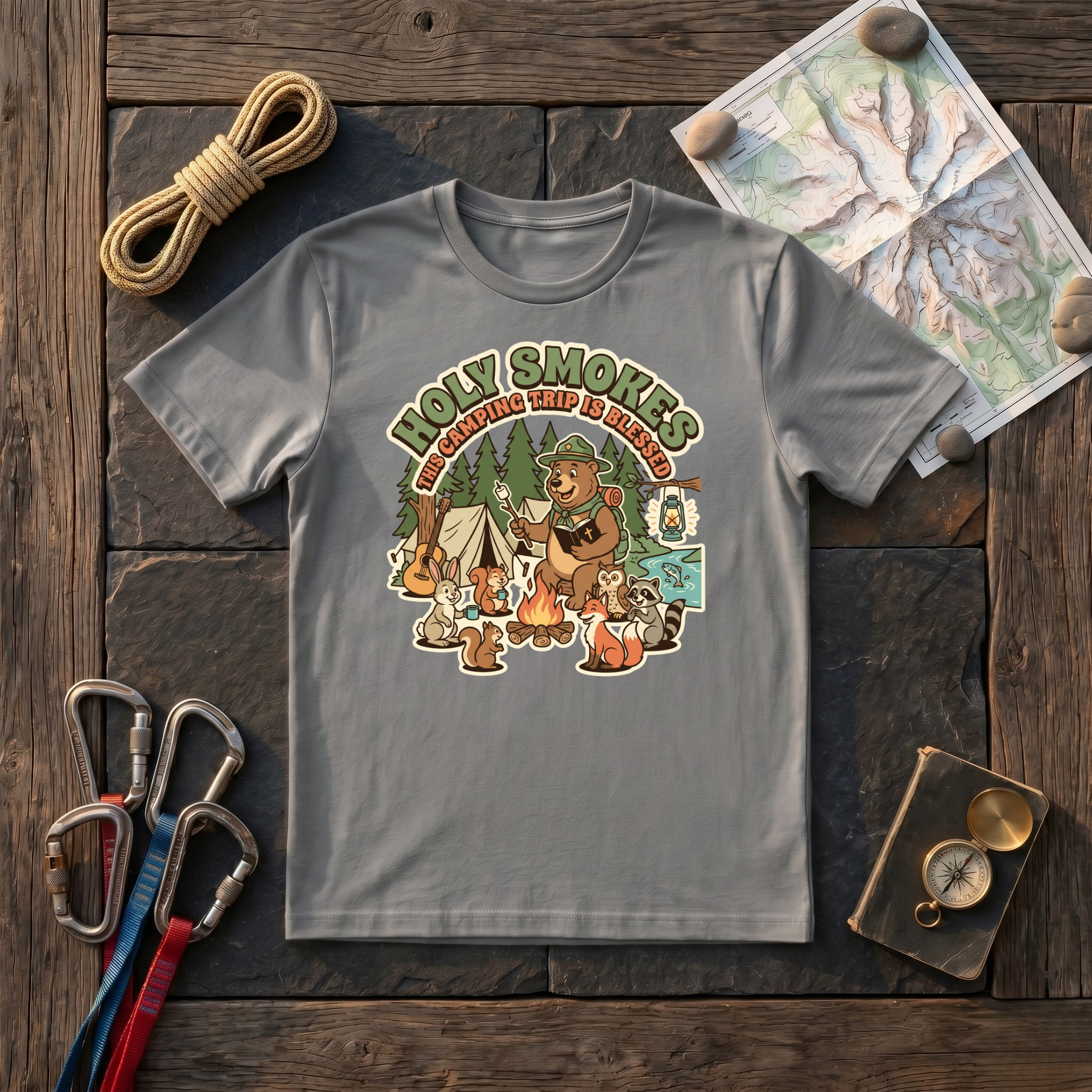 Holy Smokes This Camping Trip Is Blessed T-Shirt