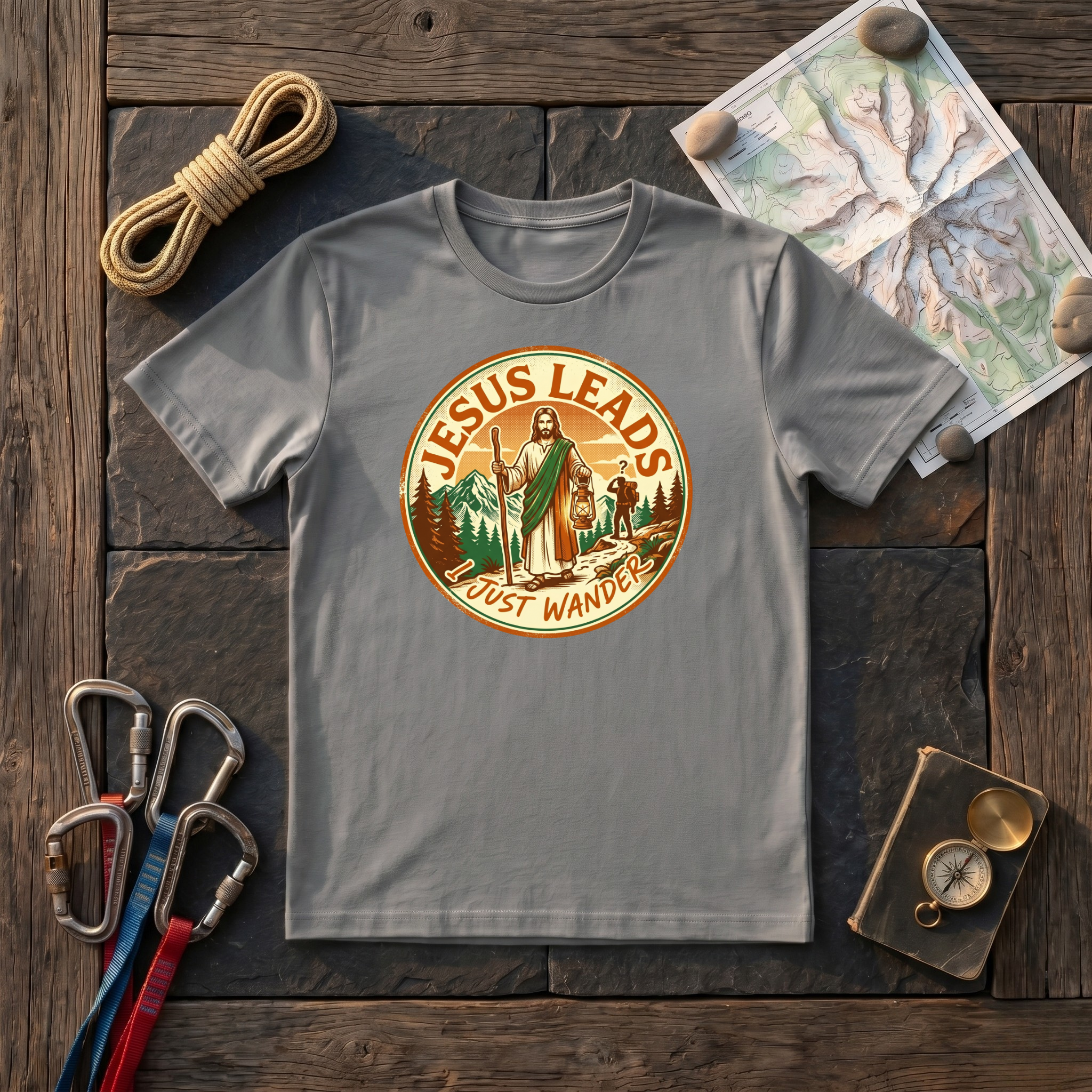 Jesus Leads I Just Wander T-Shirt