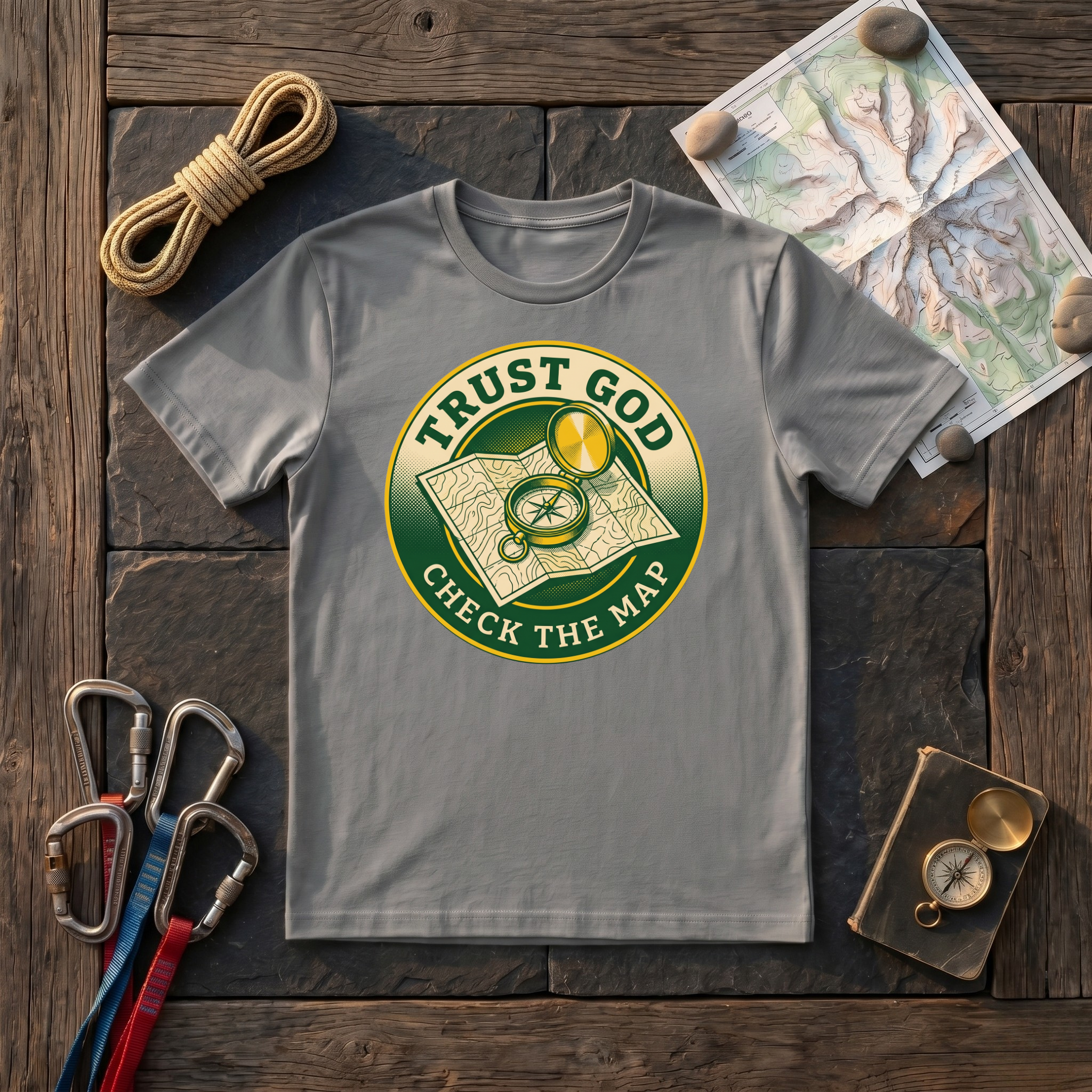 Trust God Check The Map T-Shirt