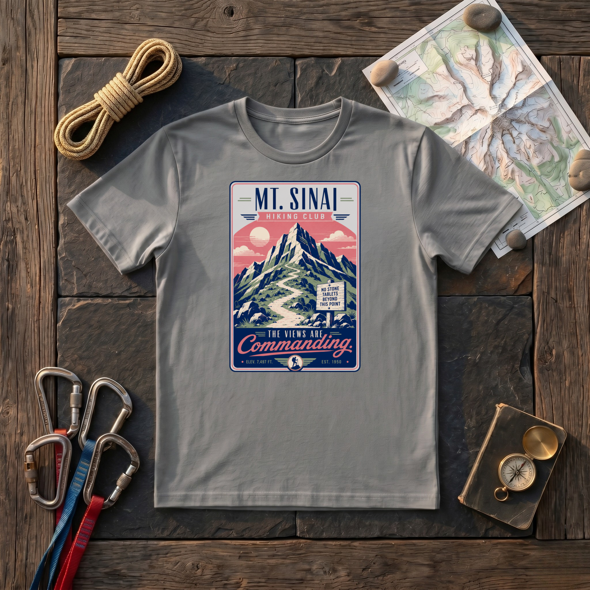Mt Sinai Hiking Club The Views Are Commanding T-Shirt