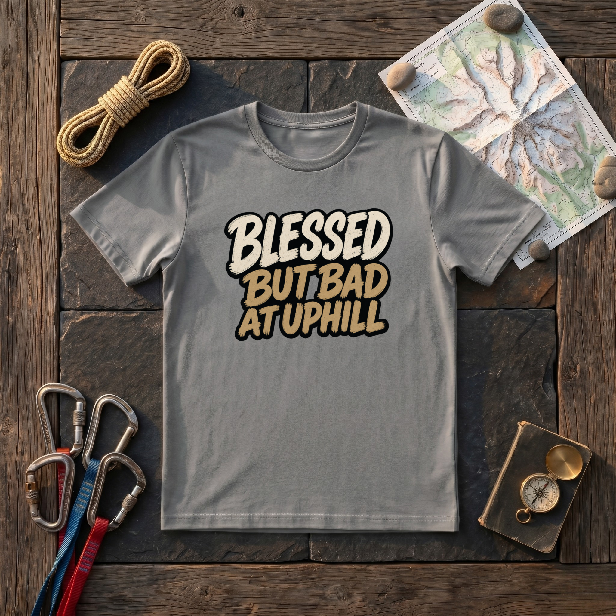 Blessed But Bad At Uphill T-Shirt