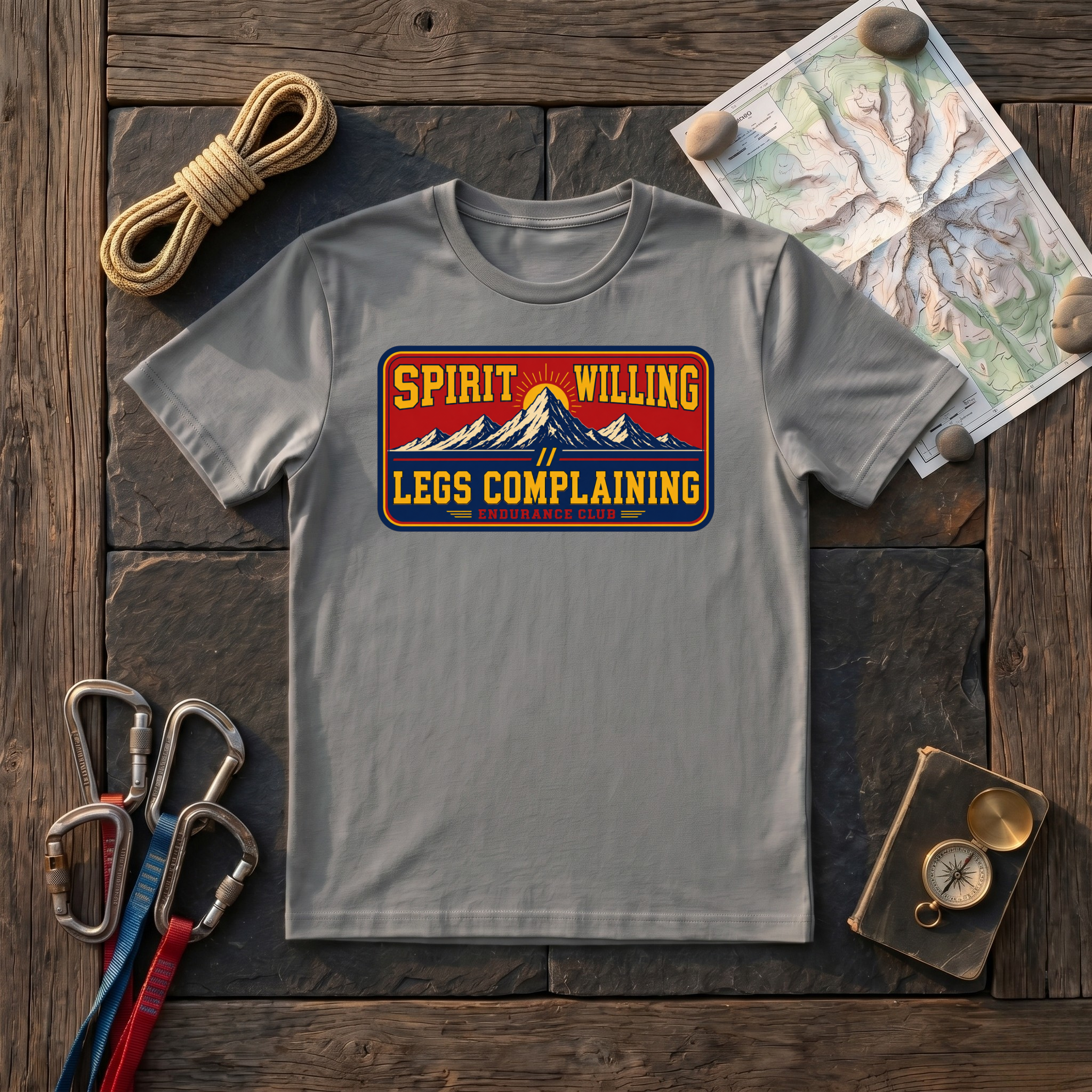 Spirit Willing Legs Complaining T-Shirt