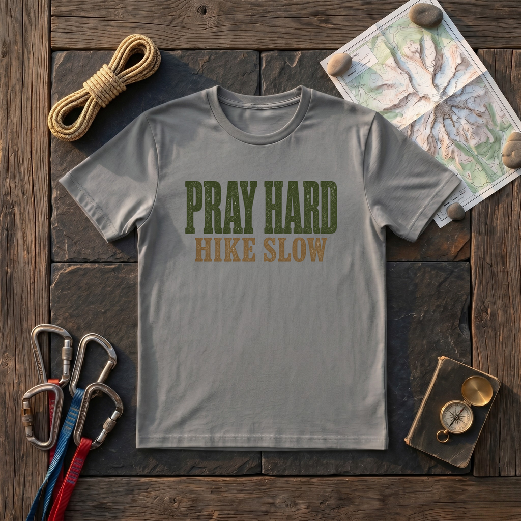 Pray Hard, Hike Slow T-Shirt