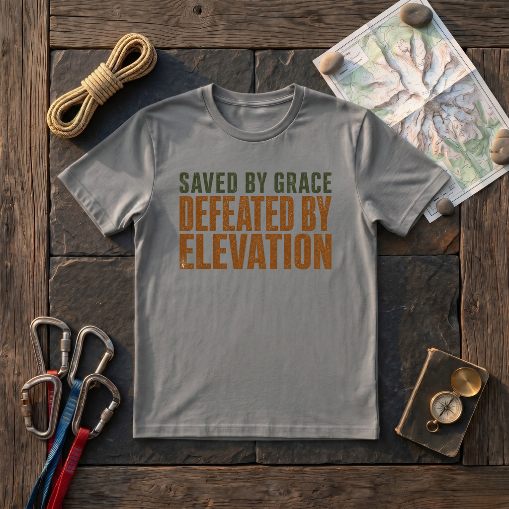 Saved By Grace, Defeated By Elevation T-Shirt