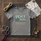 Peace Like A River, Rest In His Presence Isaiah 66:12 T-Shirt