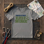 Powered By Prayer Delayed By Switchbacks T-Shirt