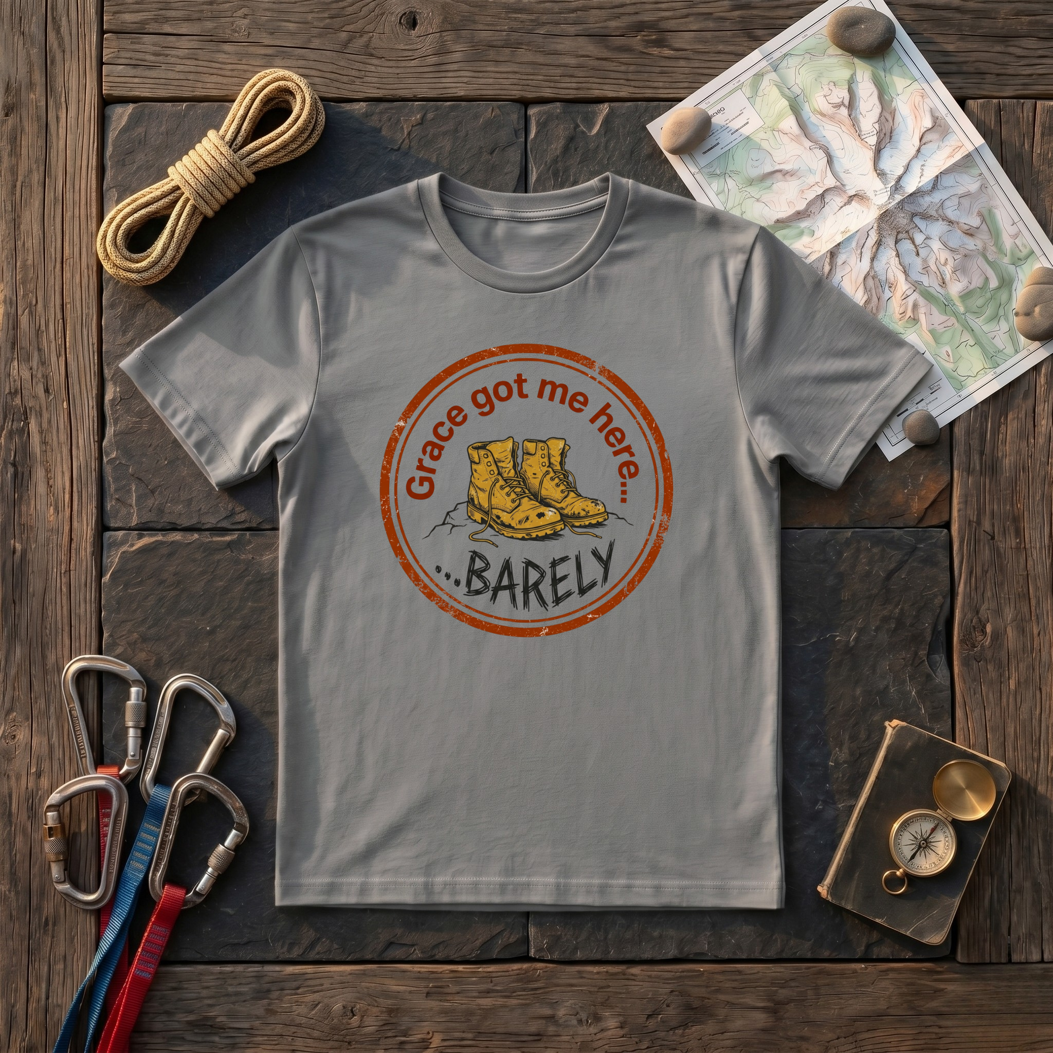 Grace Got Me Here Barely T-Shirt