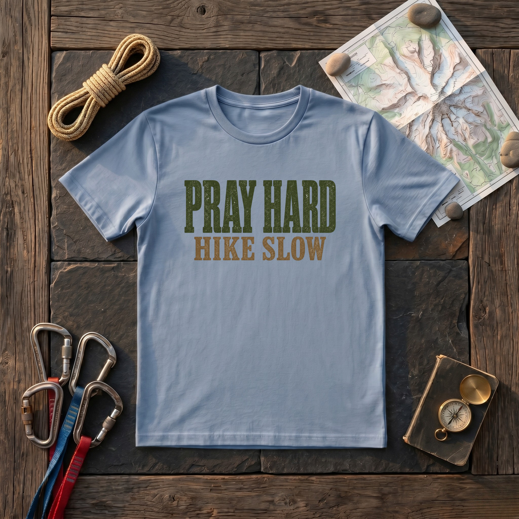 Pray Hard, Hike Slow T-Shirt