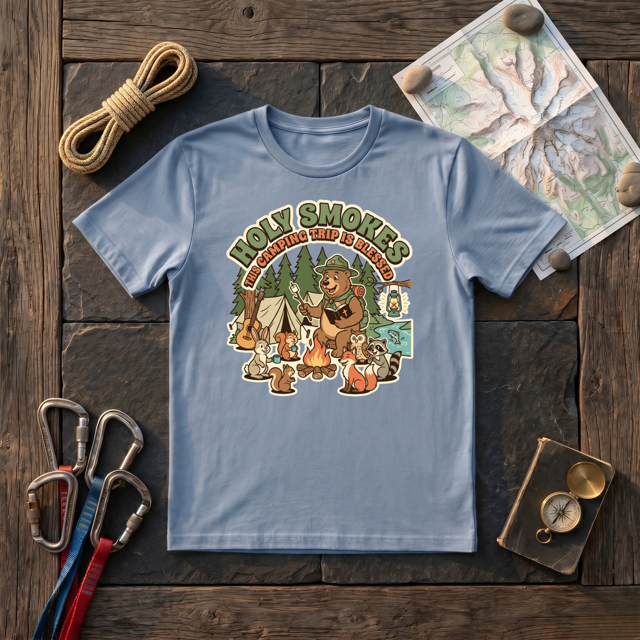 Holy Smokes This Camping Trip Is Blessed T-Shirt
