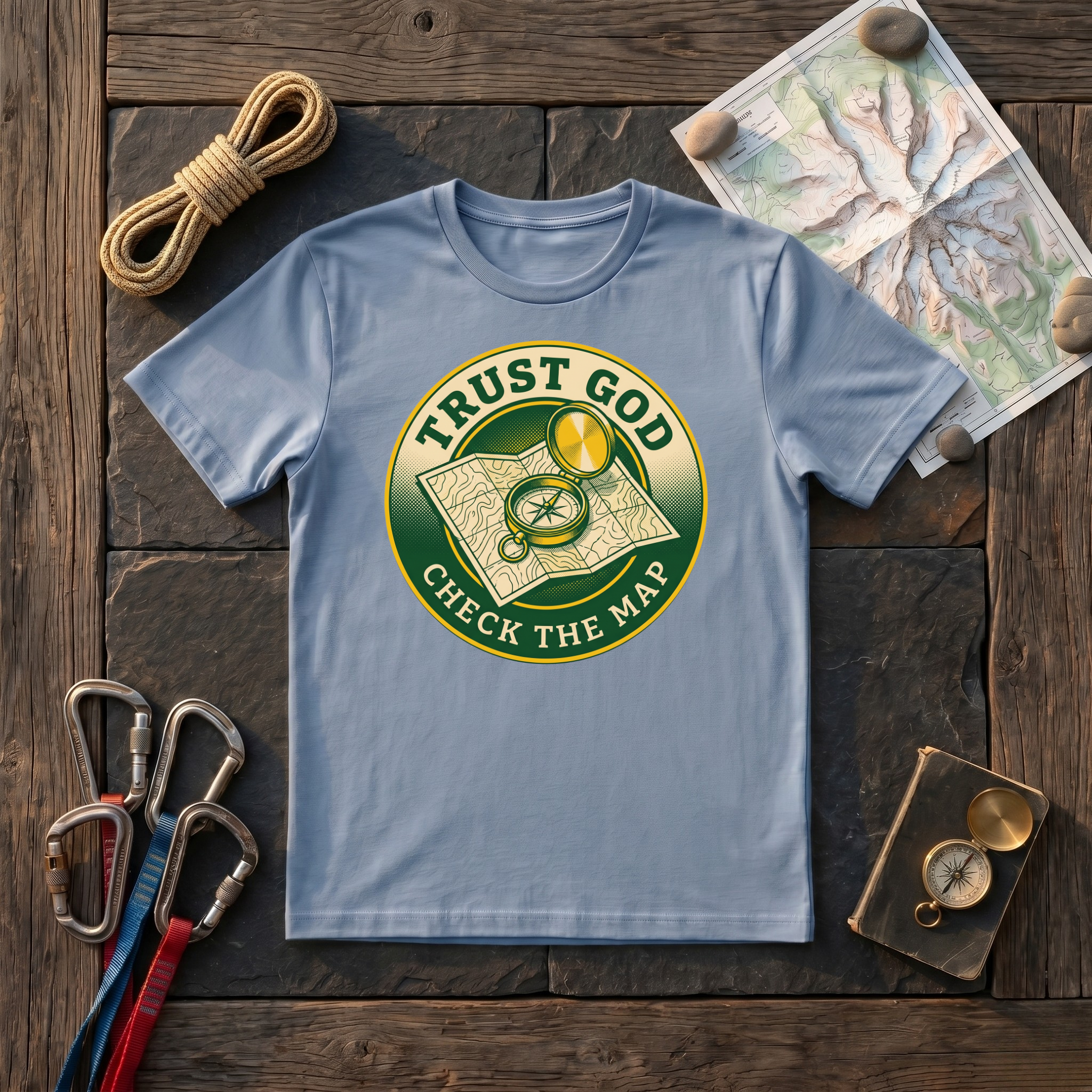 Trust God Check The Map T-Shirt