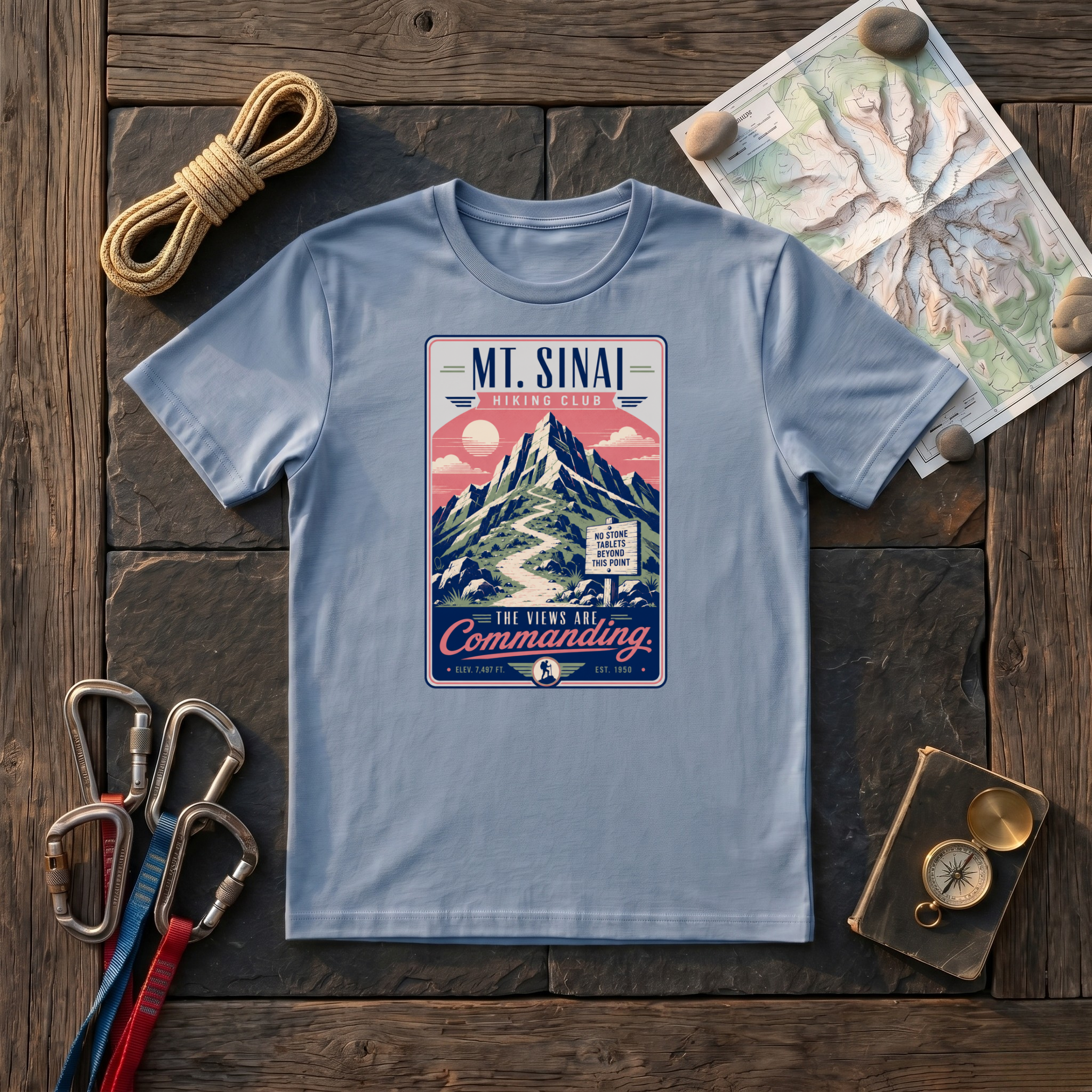Mt Sinai Hiking Club The Views Are Commanding T-Shirt