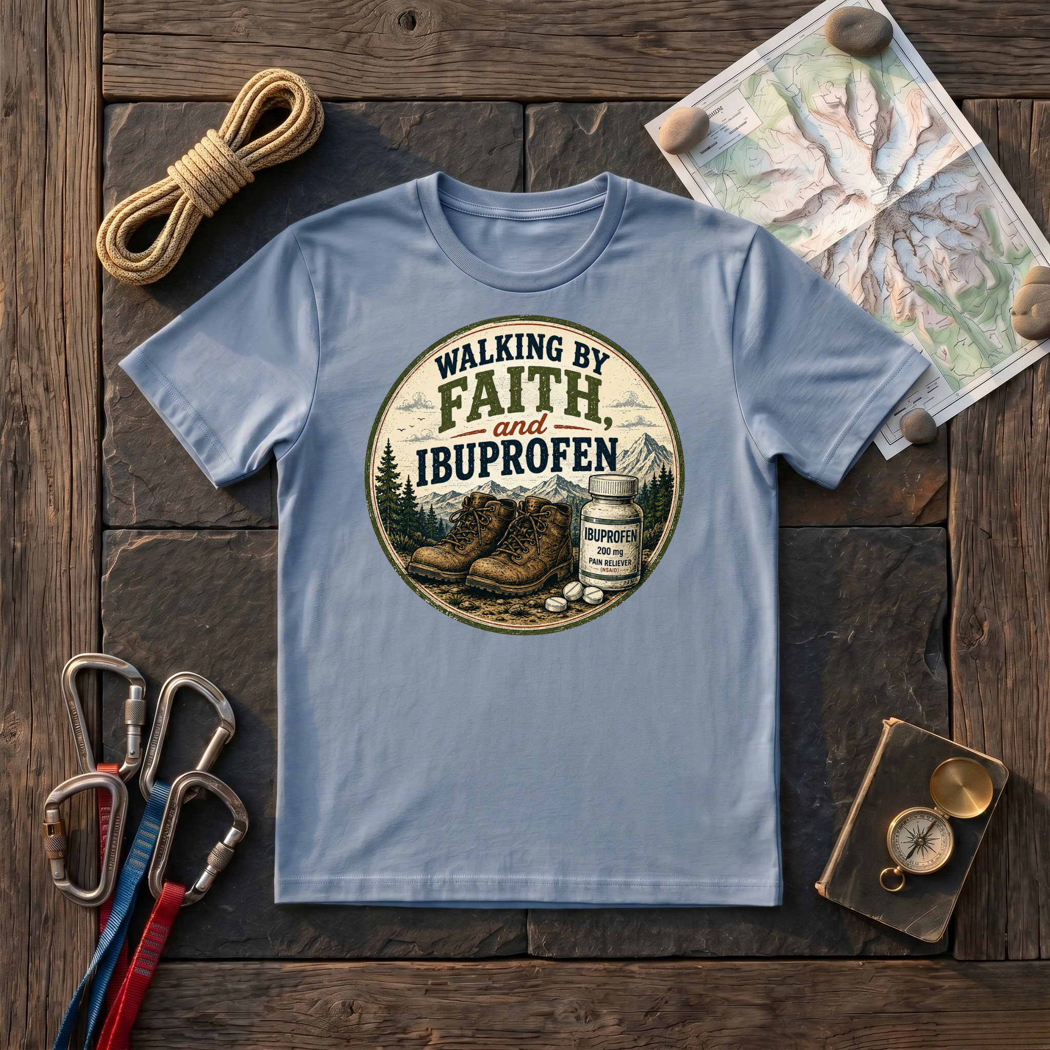 Walking By Faith, And Ibuprofen T-Shirt