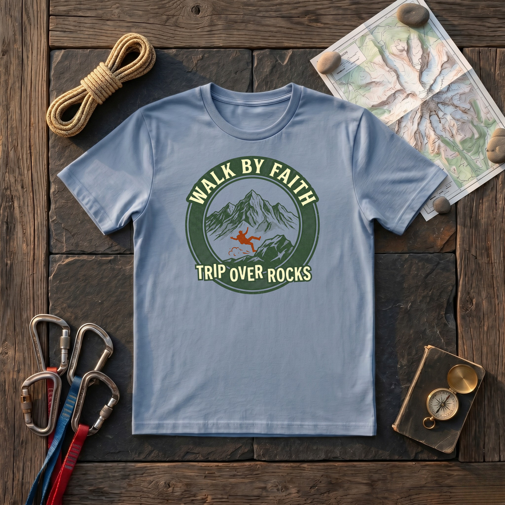 Walk By Faith Trip Over Rocks T-Shirt
