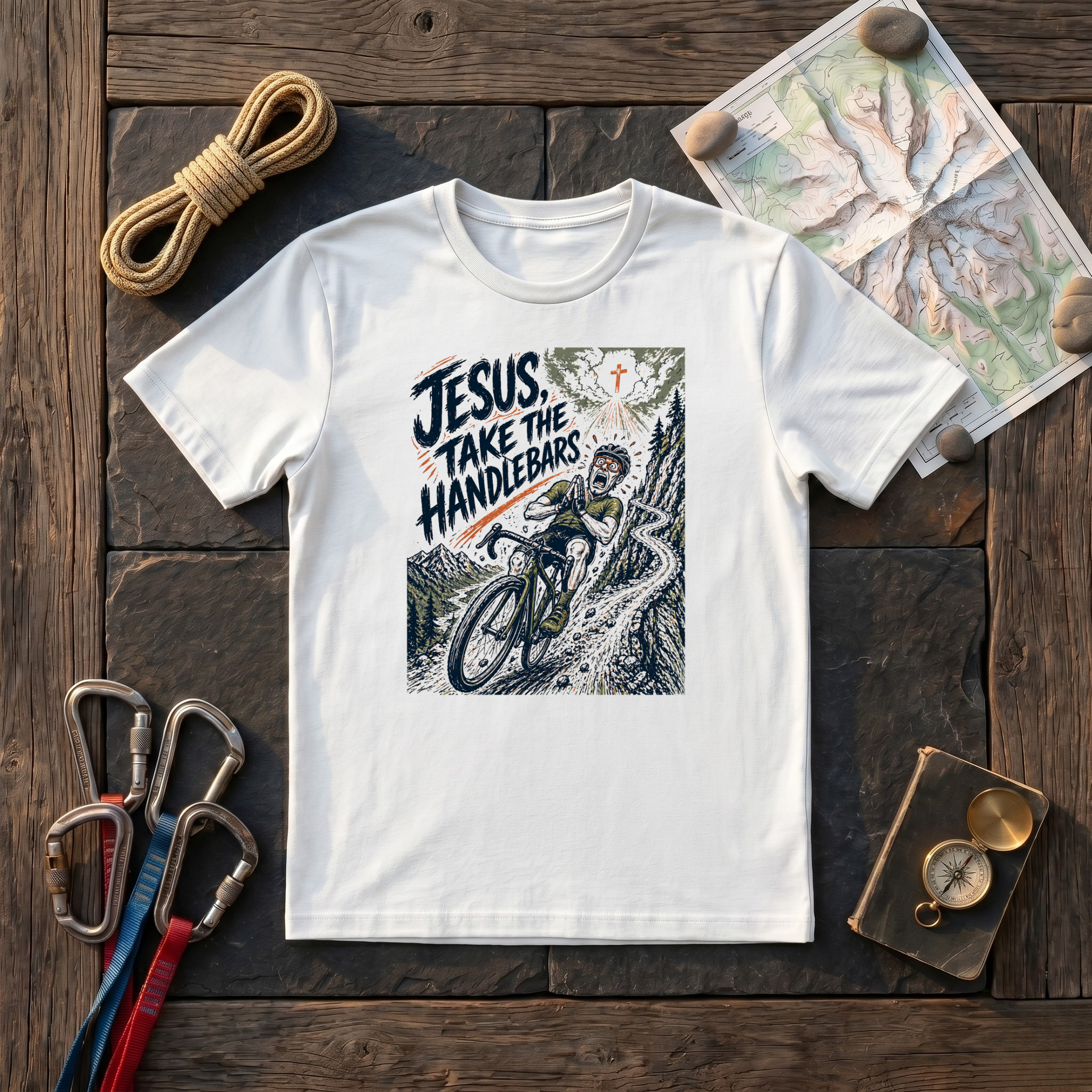 Jesus Take The Handlebars T-Shirt