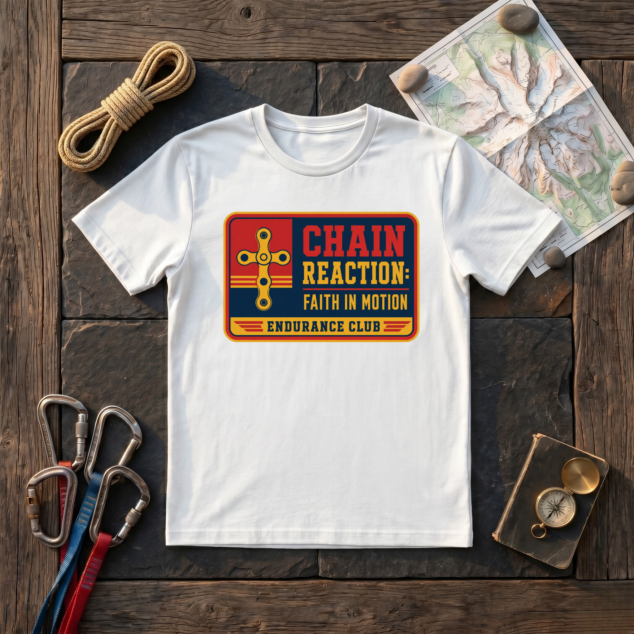 Chain Reaction: Faith in Motion T-Shirt
