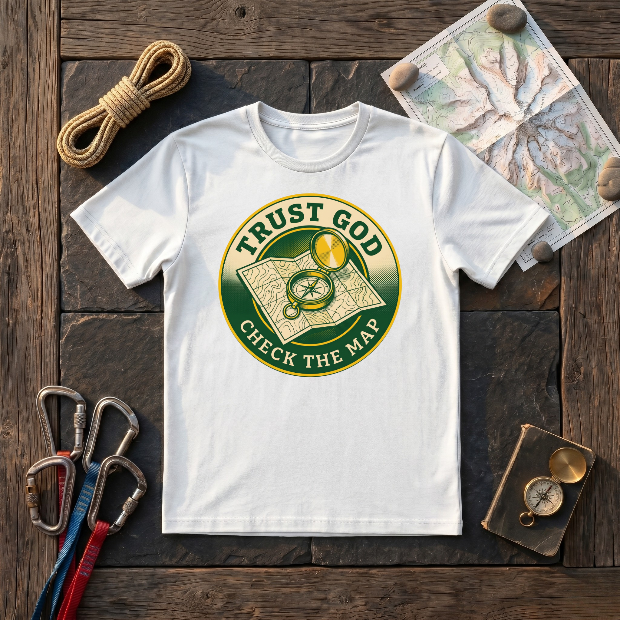 Trust God Check The Map T-Shirt