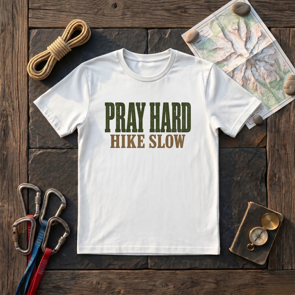 Pray Hard, Hike Slow T-Shirt