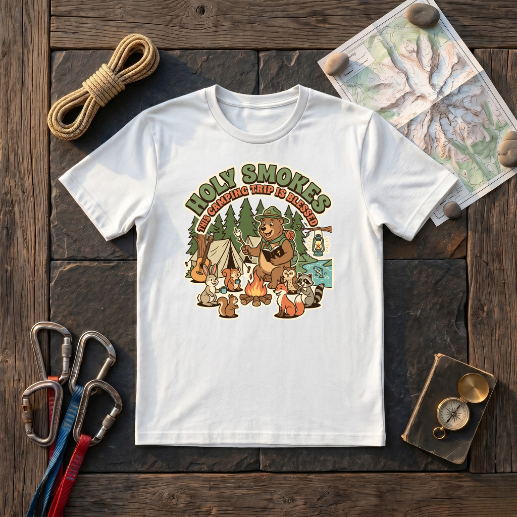 Holy Smokes This Camping Trip Is Blessed T-Shirt