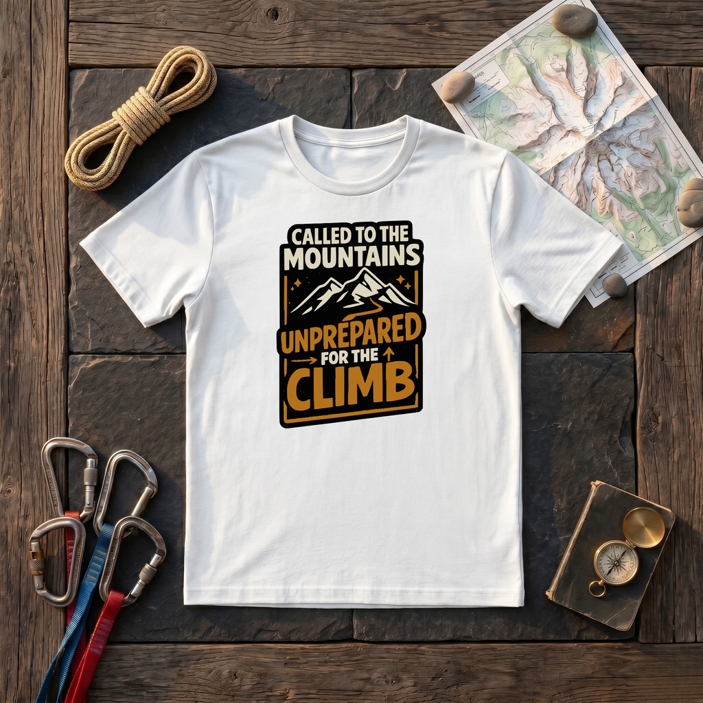 Called To The Mountains, Unprepared For The Climb T-Shirt